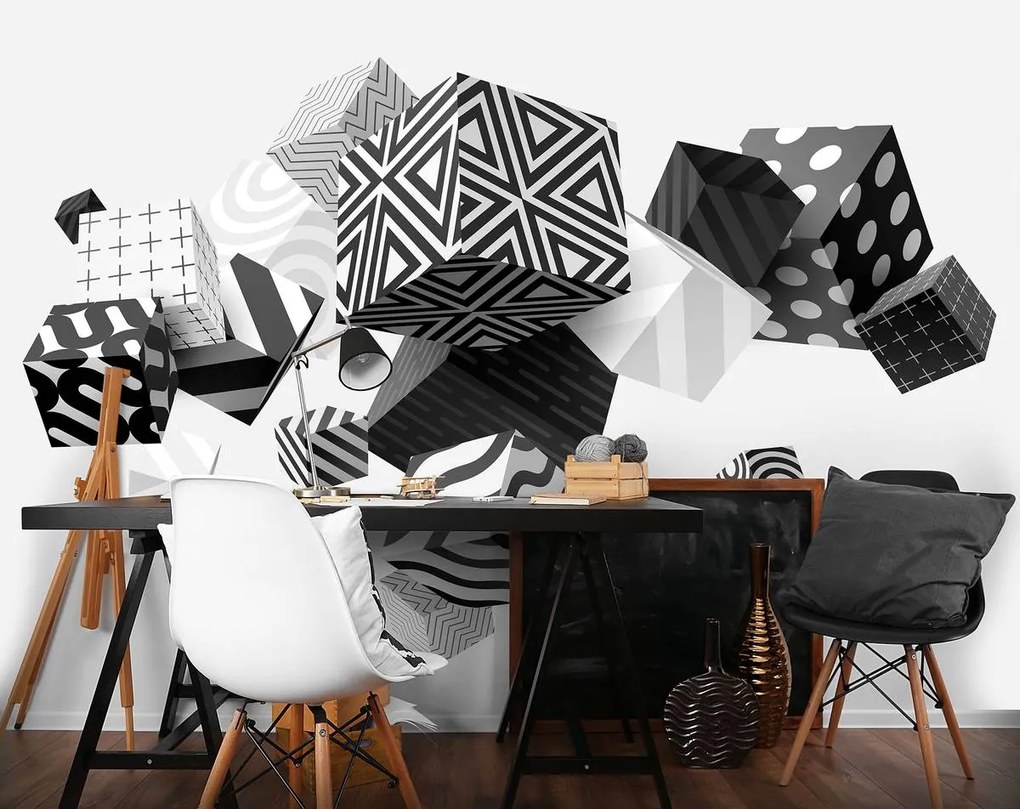 Fototapeta - Geometria 3D (254x184 cm)