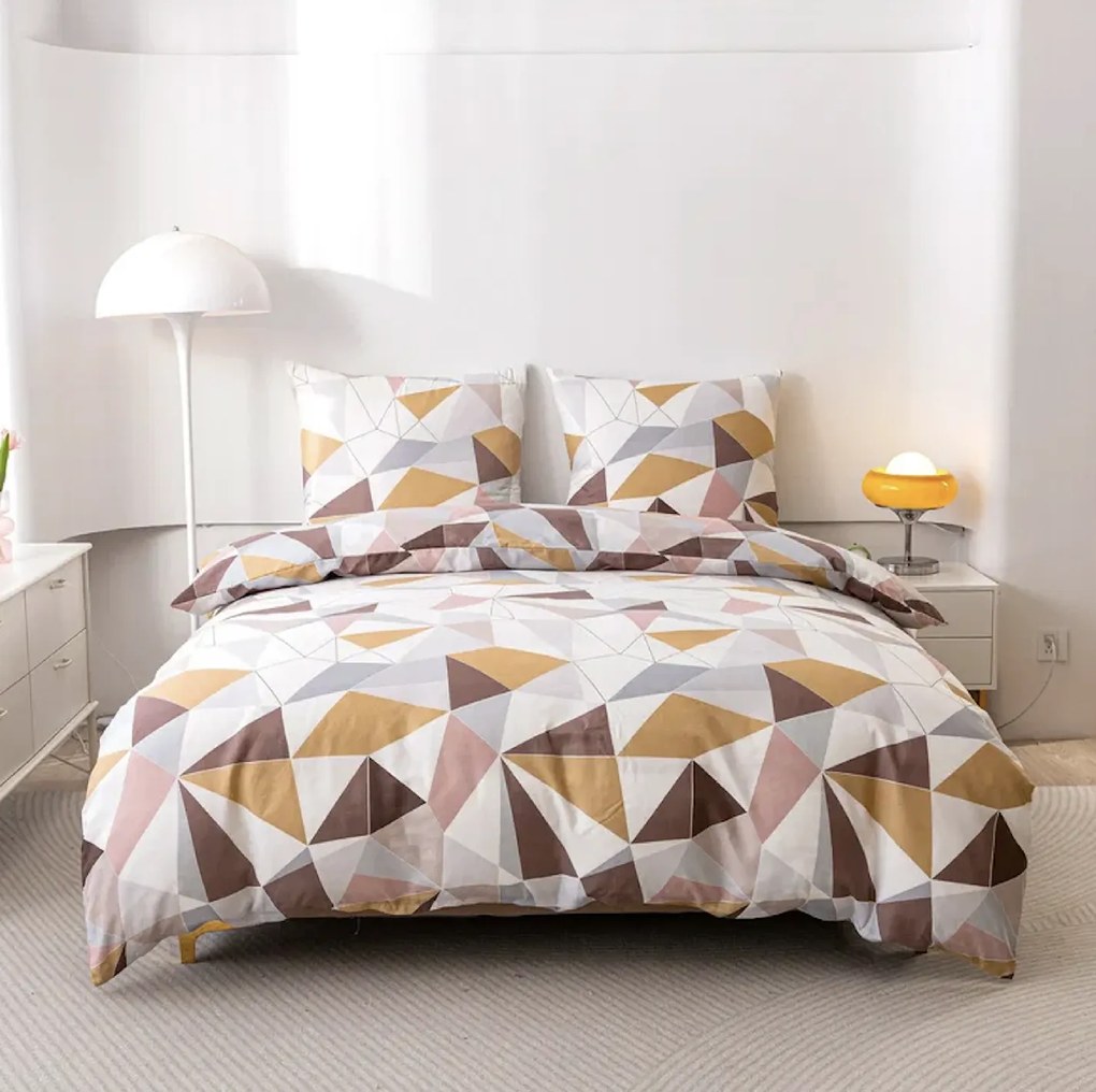 Obliečky z mikrovlákna TRIANGO vzorované Rozmer obliečky: 2 ks 70 x 80 cm | 160 x 200 cm