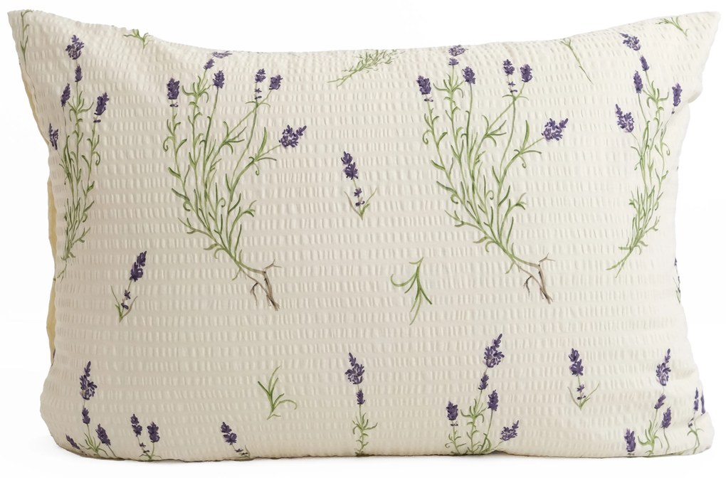 Krepová obliečka na vankúš Renforcé 50 × 70 cm - Levanduľa 02