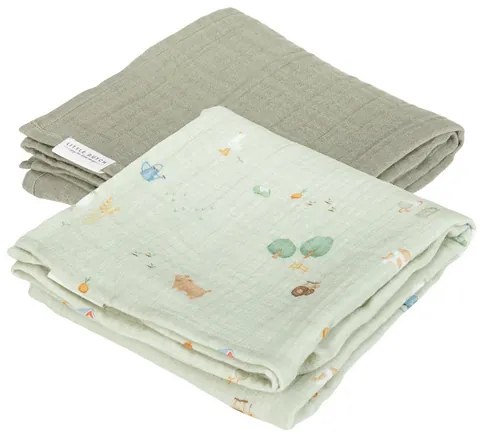 Plienky 70x70cm Farma / Olive 2 ks