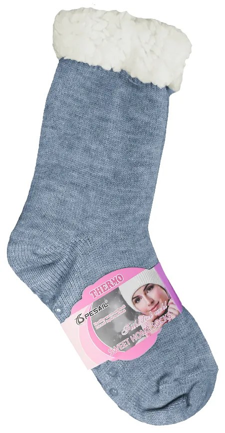 PESAIL® Dámske domáce ponožky - svetlo modré (vel. 38-42)