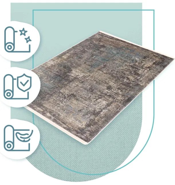 Koberec Split Z332A krémový / tmavosivý