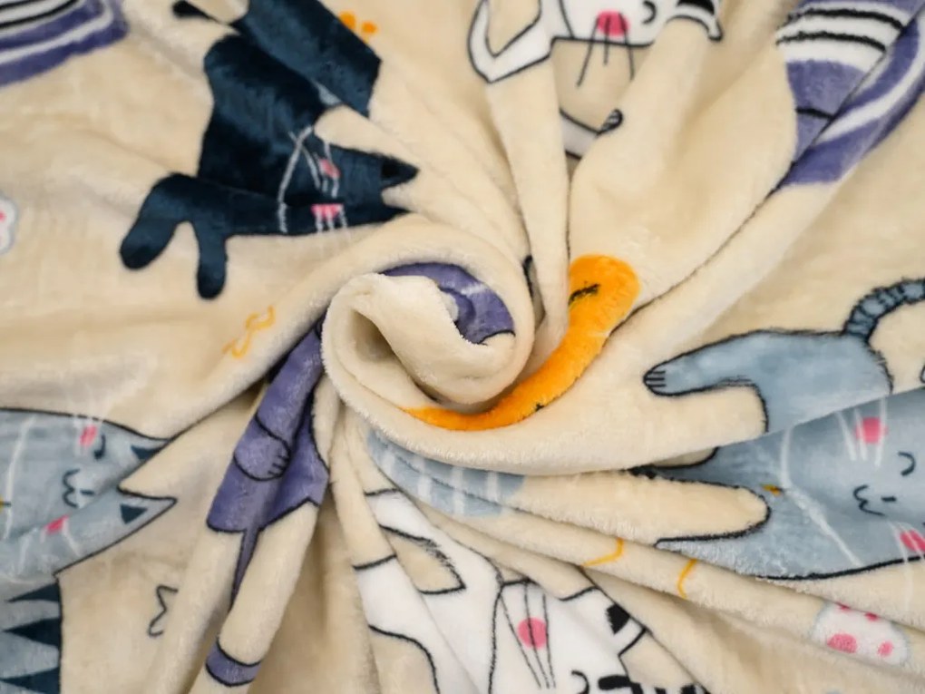 Obliečky mikroplyš PURRSLEEP béžové Rozmer obliečok: 2 ks 70 x 90 cm | 200 x 220 cm