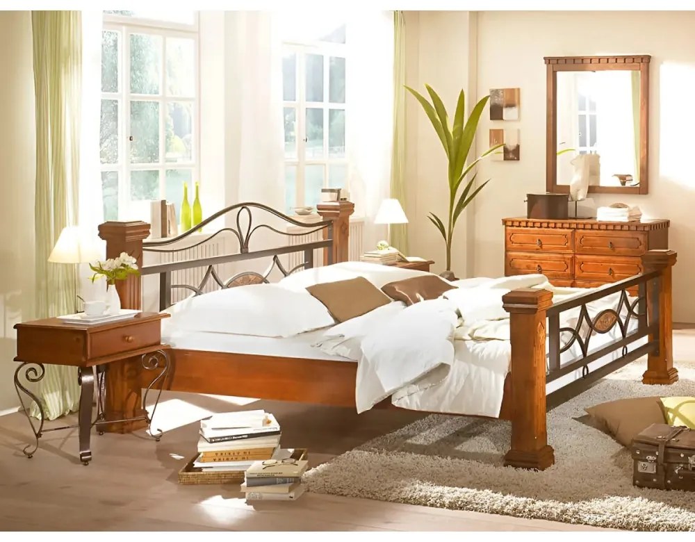 furniture-nabytek.cz - Postel Byzanz 140x200 hnědá