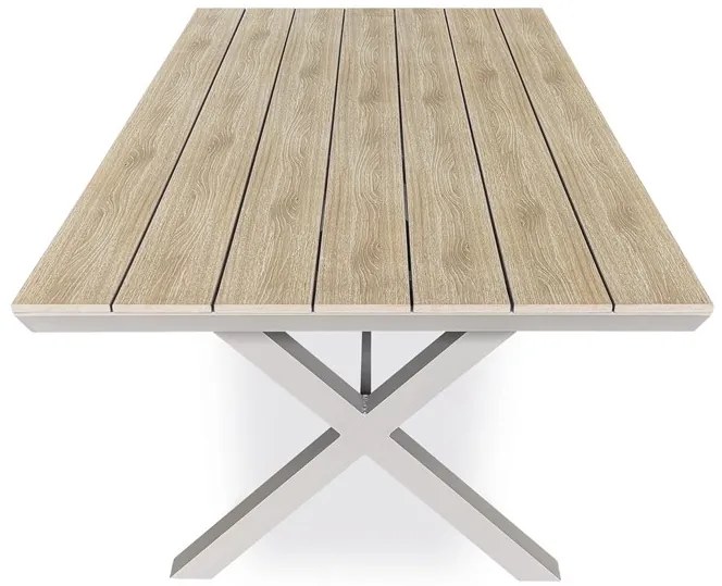 Autronic BONTEC Záhradný stôl, hliník, polywood, béžová, AZT-S1510 OAK Farba: Béžová
