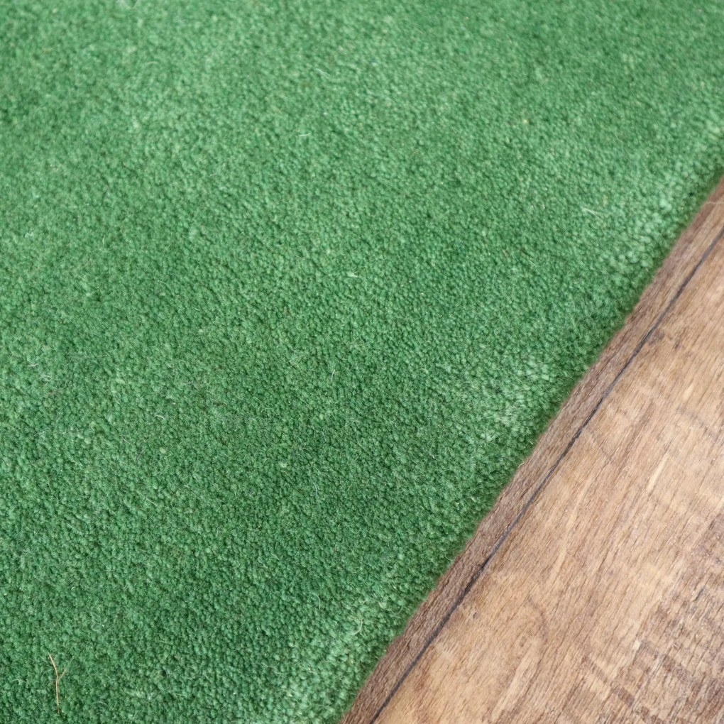 Ručne všívaný kusový koberec Asra wool sv. zelená, 60x110, zelená, obývacia izba, Asra