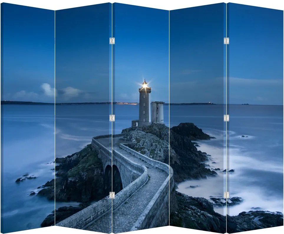 Paraván - Maják a more (210x170 cm)