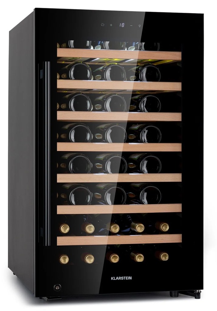 Klarstein Barossa 50 Uno, vinotéka, 120 l, 50 fliaš, 1 zóna, dotykový displej