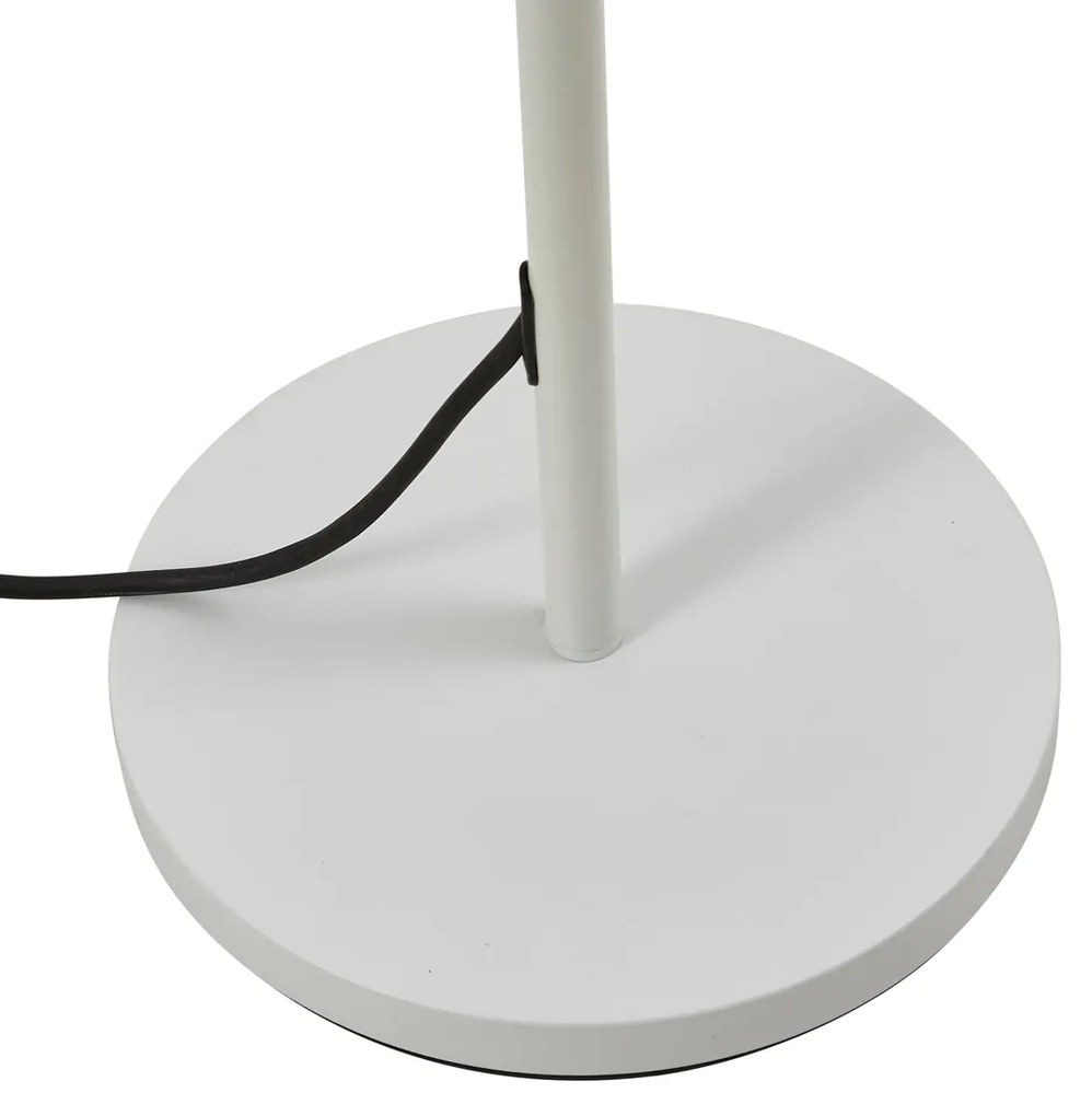 Vonkajšia stojaca lampa biela so zeleným lanovým tienidlom IP44 - Virginia Jayla