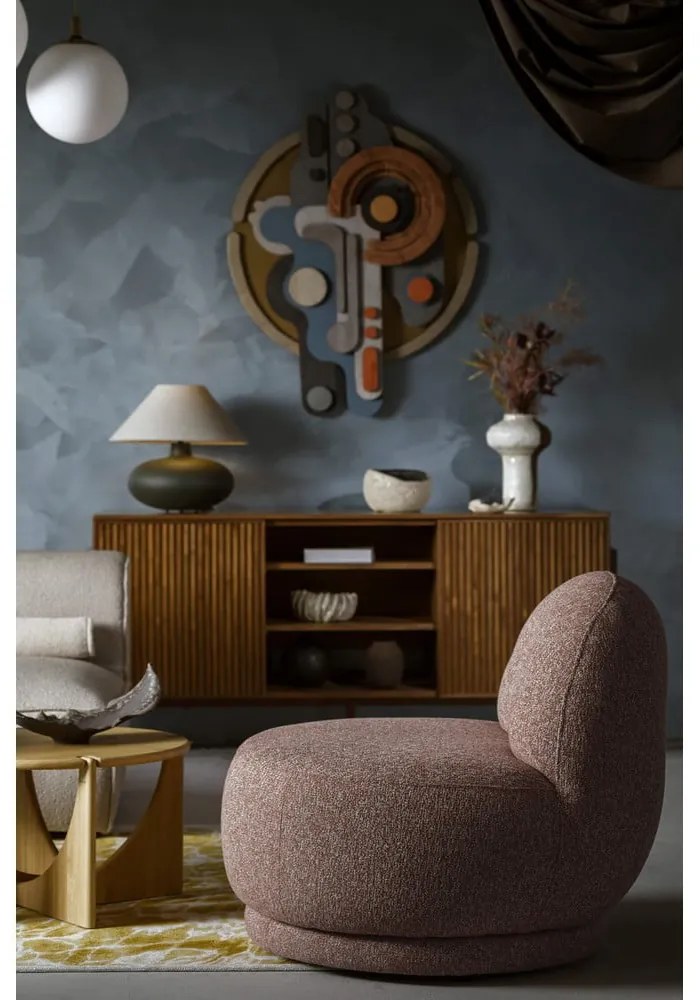 Červené kreslo Ovo – Miuform