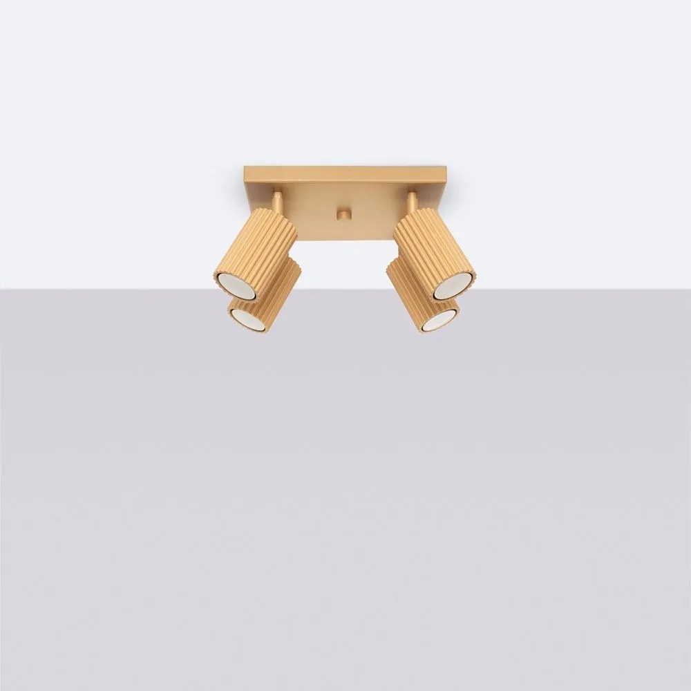 Bodové svietidlo v zlatej farbe 25x25 cm Gleam – Sollux