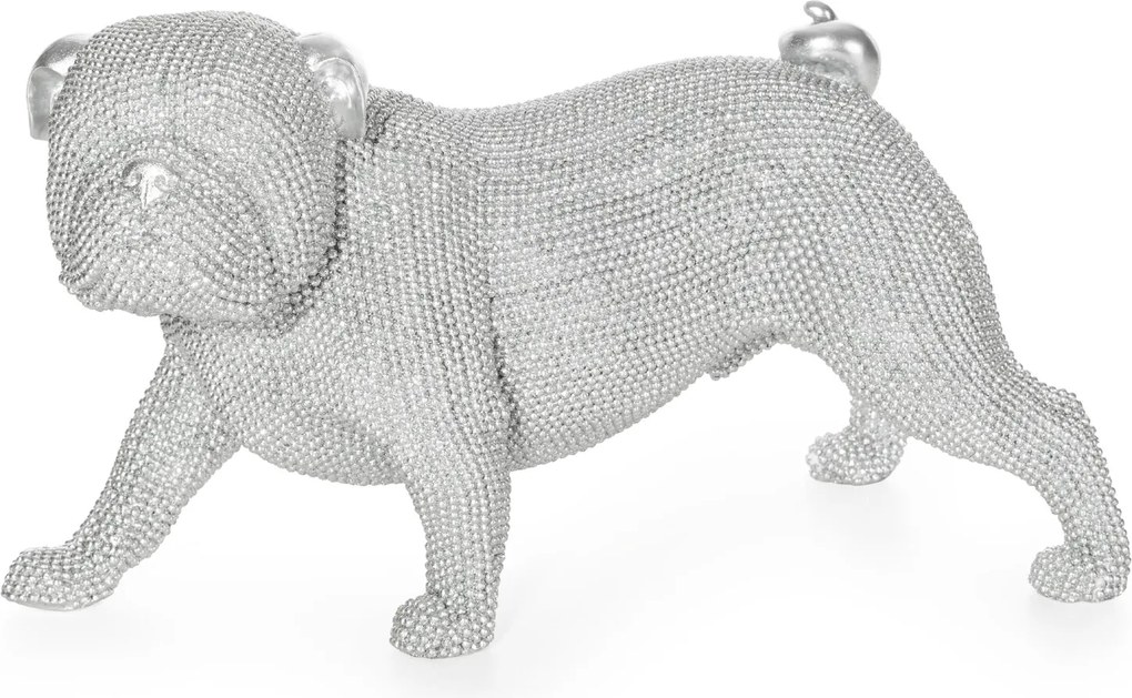 DEKORAČNÁ SOŠKA ELDO 28X14X17 CM STRIEBORNÁ