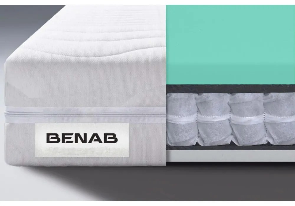 Tvrdý/stredne tvrdý pružinový obojstranný matrac 180x200 cm Standard Pocket – BENAB