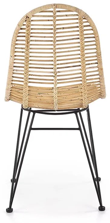 Jedálenská stolička K337 - prírodná / čierna