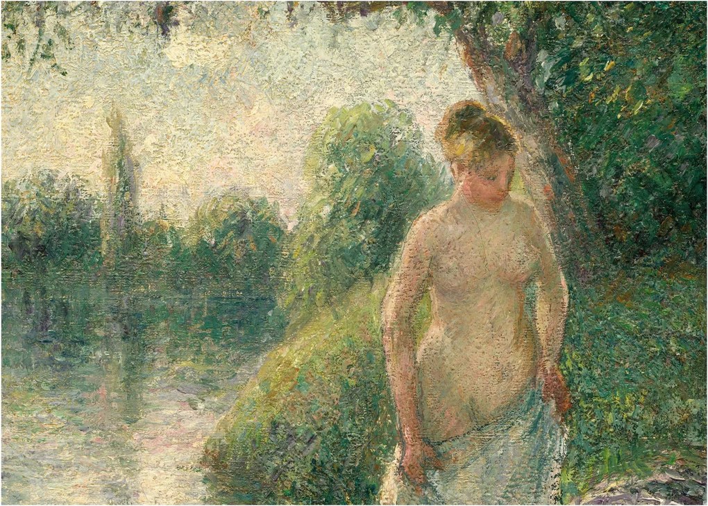 Obraz - Camille Pissarro, The Bather, reprodukcia (70x50 cm)