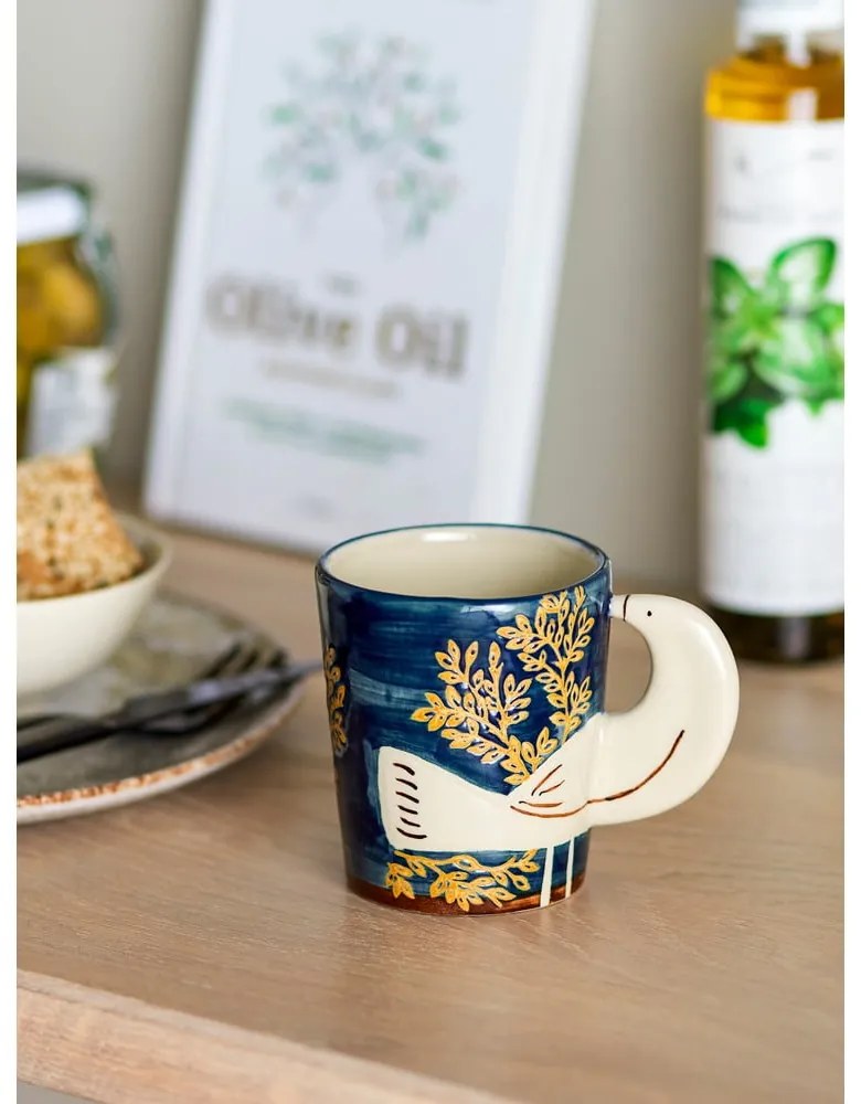 Modrý kameninový hrnček 260 ml Hezha – Bloomingville