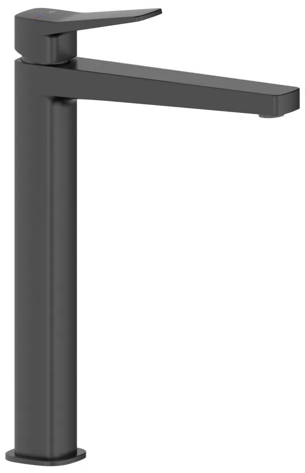 KFA Armatura 4522-712-81 - Umývadlová batéria s výpusťou MALAGA 30,3 cm čierna