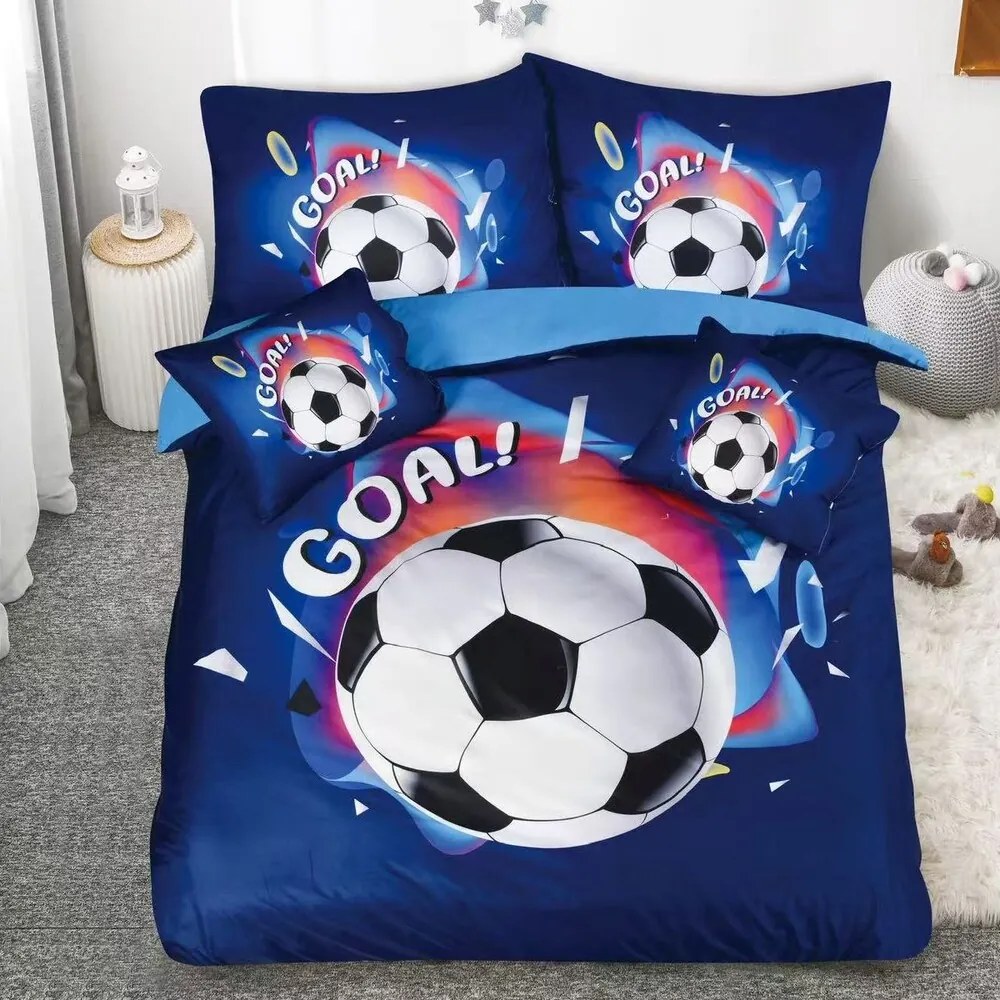 Obliečky GOAL BLUE 3-dielna sada 140x200 cm