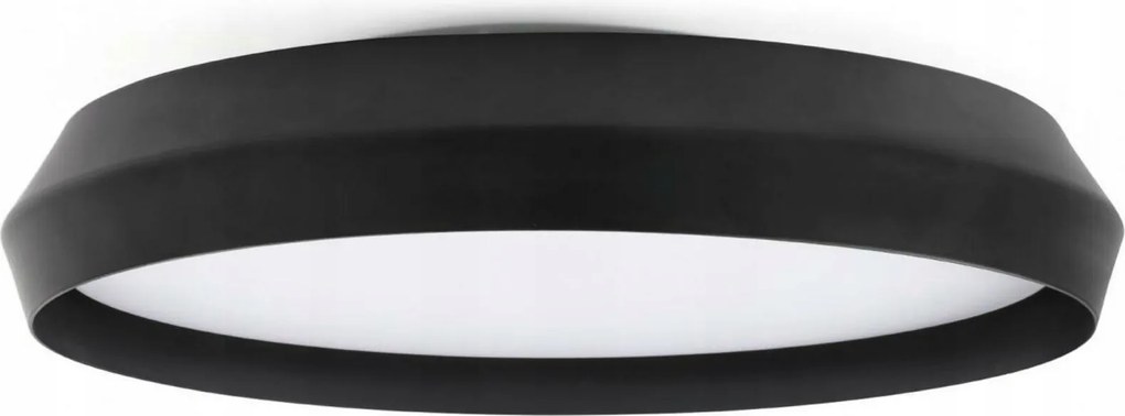Faro Shoku 600 čierne Led svietidlo na strop a stenu, 40W, Ø60cm, CRI>90