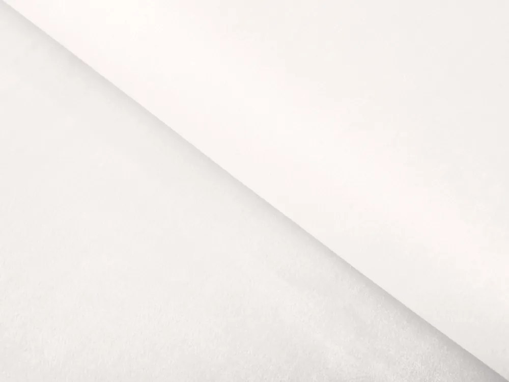 Biante Zamatový prehoz/behúň na posteľ Velvet Prémium SVP-024 Krémovo biely 60x300 cm