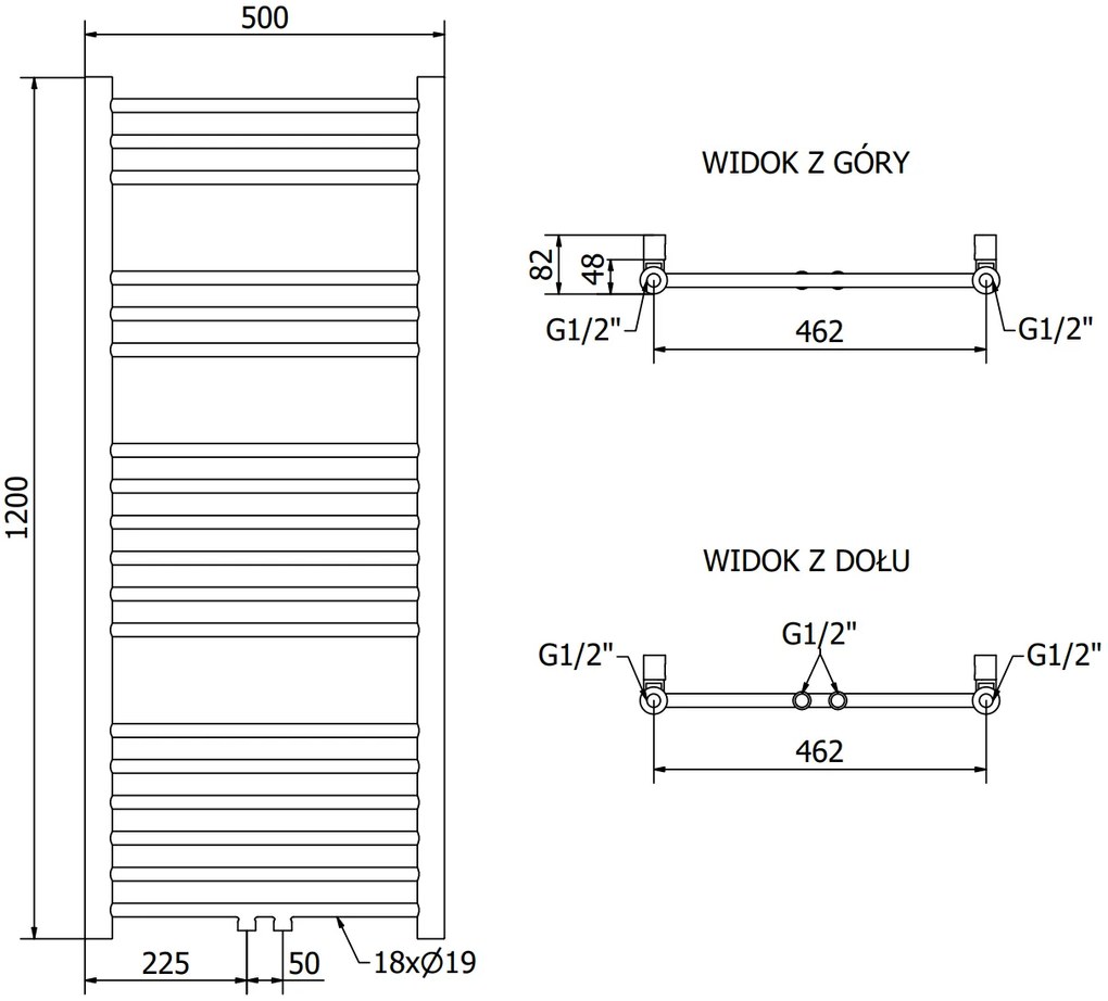 Mexen Yodo, elektrické vykurovacie teleso 1200x500 mm + vykurovacia tyč 600 W, čierna, W113-1200-500-2600-70