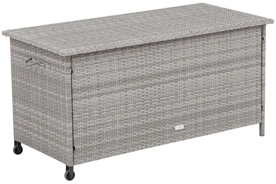 Úložný ratanový box ELEGANZA sivý
