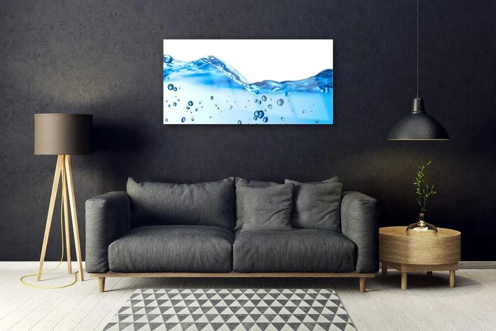 Skleneny obraz Voda umenie 125x50 cm