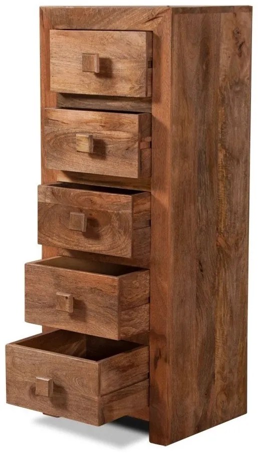furniture-nabytek.cz - Zásuvková komoda masív z dreva manga 60x120x45