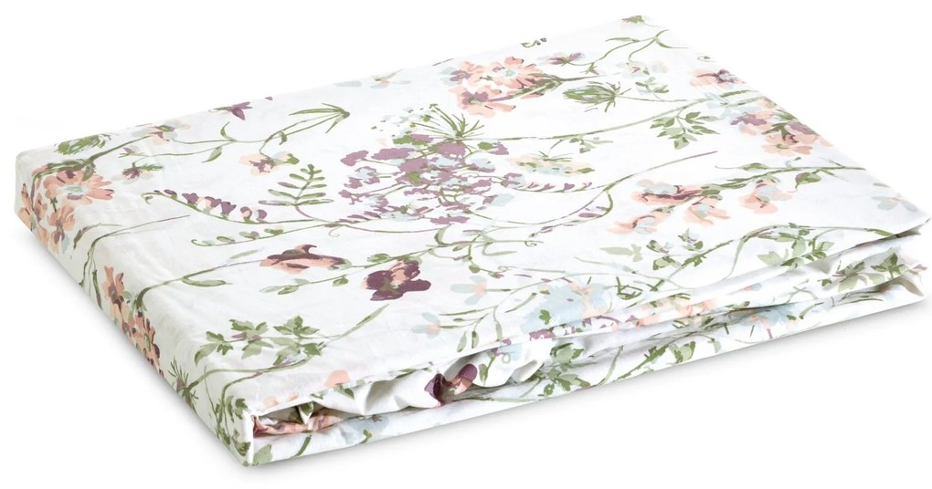 MAKOSATÉNOVÉ PRESTIERADLO S GUMOU PRINT 100X200X30 CM KVETY