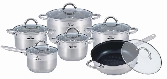 Zilner ZL-8107 Sada hrncov nerez indukcia 12 ks
