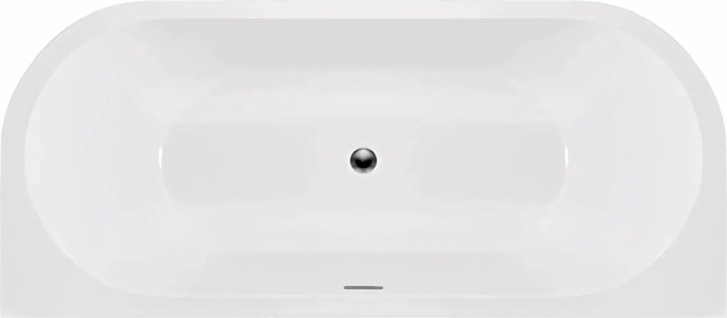 Rea Capri, voľnestojaca akrylová vaňa 170x75 cm, biela, REA-W9801