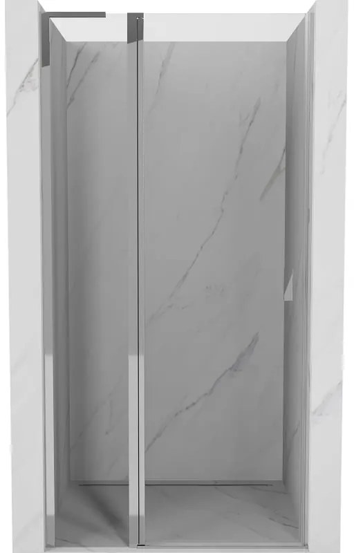 Mexen, Mexen Mist L Otočné sprchové dvere 105 cm, transparentné, chróm - 8A4L-105-000-01-00