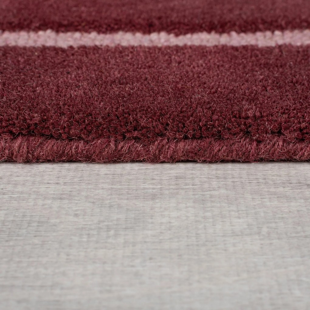 Ručne všívaný kusový koberec Abstract Split Ombre Red, 150x240, červená, chodba / predsieň, Flair Rugs