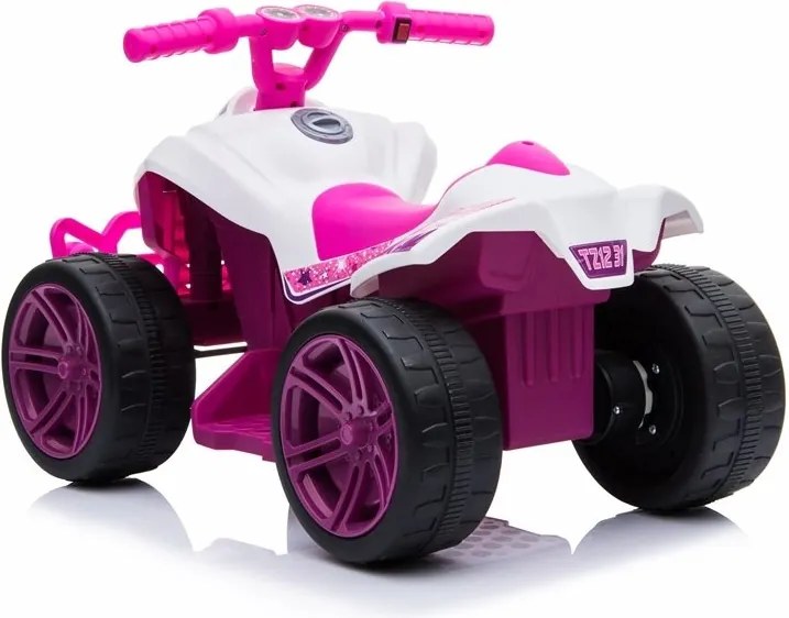 LEAN CARS Elektrická štvorkolka TR1805 bielo-ružová