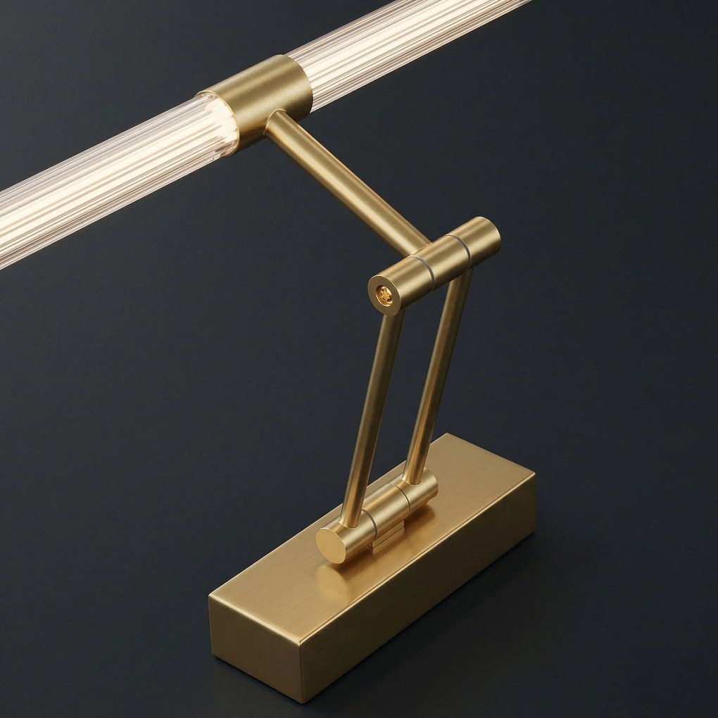 Toolight Toolight, LED nástenné svietidlo 40cm, 9W, 4000K, 1000lm, APP1899-1W, zlatá matná, OSW-66054