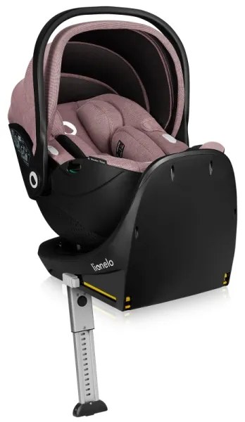 Lionelo - Otočná autosedačka s bázou MOXIE SET i-Size 40-87 cm, ružovo-mauve