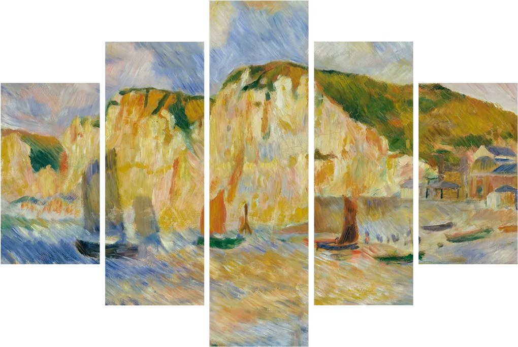 Obraz - Auguste Renoir, Sea and Cliffs, reprodukcia (150x105 cm)