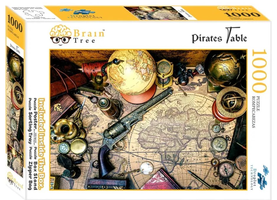 Brain Tree Puzzle Pirátsky stôl 1000 dielikov