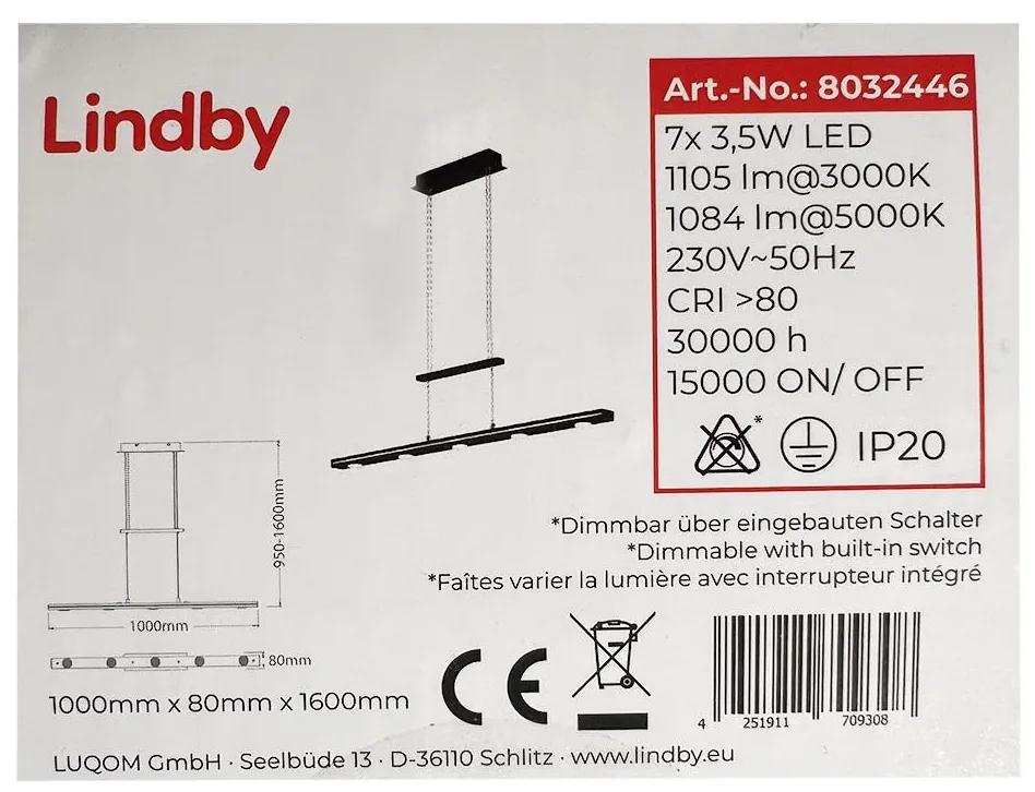 Lindby Lindby - LED Stmievateľný luster na lanku NAIARA 7xLED/4W/230V LW0647