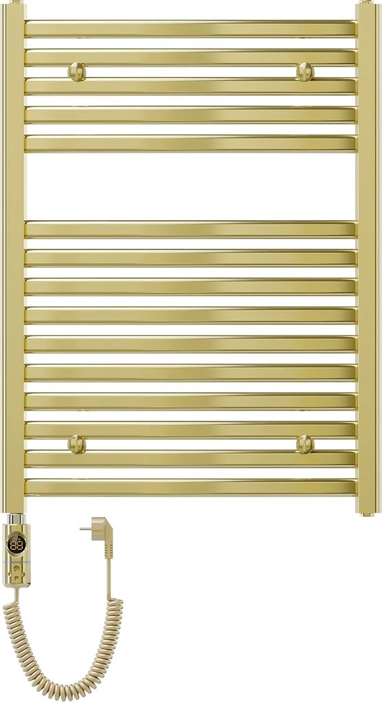 Mexen Helios, elektrické vykurovacie teleso 800 x 600 mm, 600 W, zlatá lesklá, W103-0800-600-2600-50