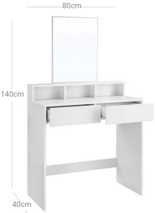 Toaletný stolík HEBA biely