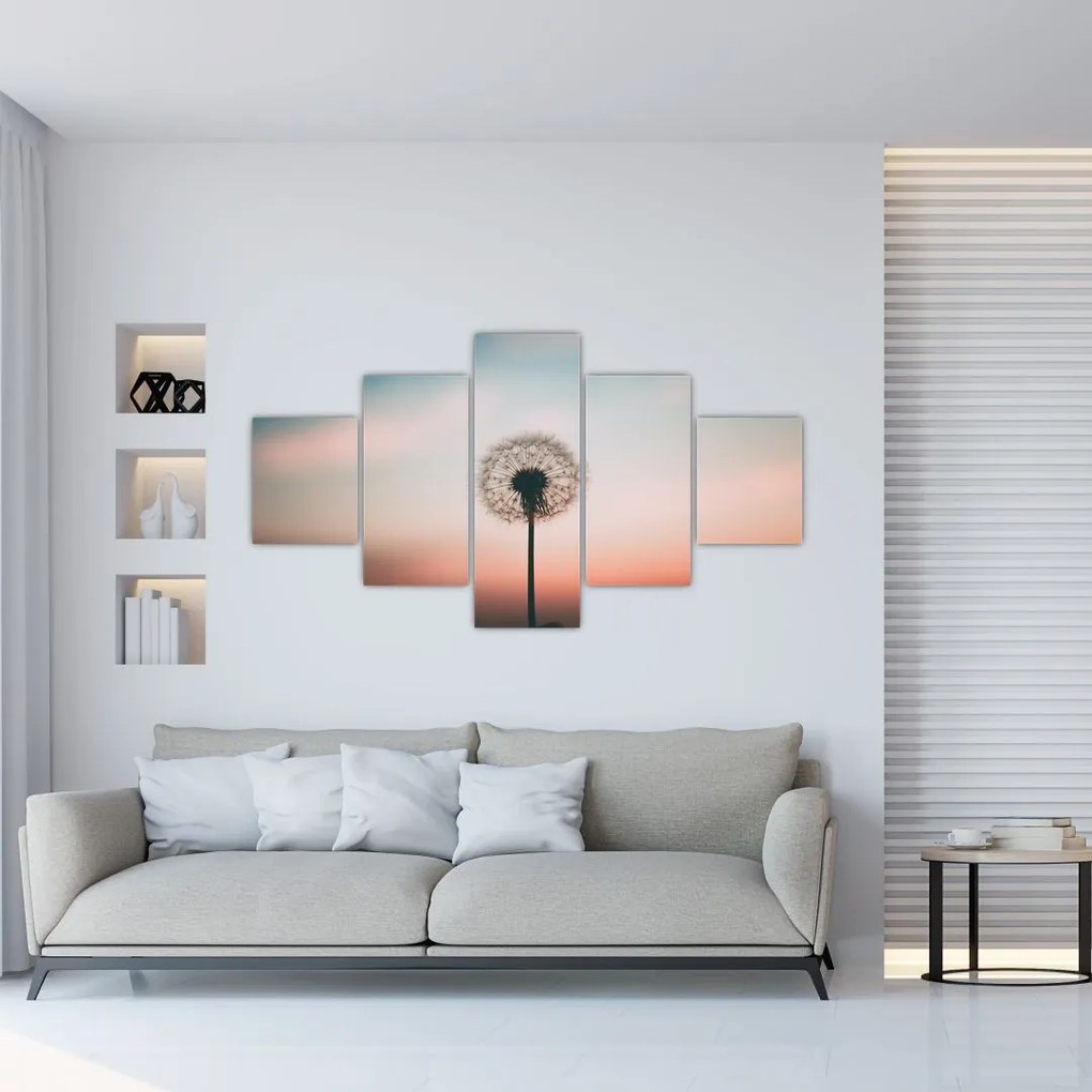 Obraz - Držím ťa, púpava (125x70 cm), 40 ďalších rozmerov