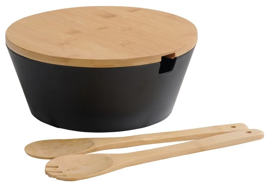 Kesper 92524 Misa na šalát s príborom a vekom, čierna, pr. 26 cm