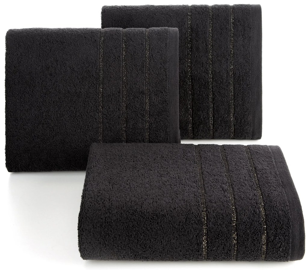 BAVLNENÝ UTERÁK DALI 70X140 CM ČIERNA