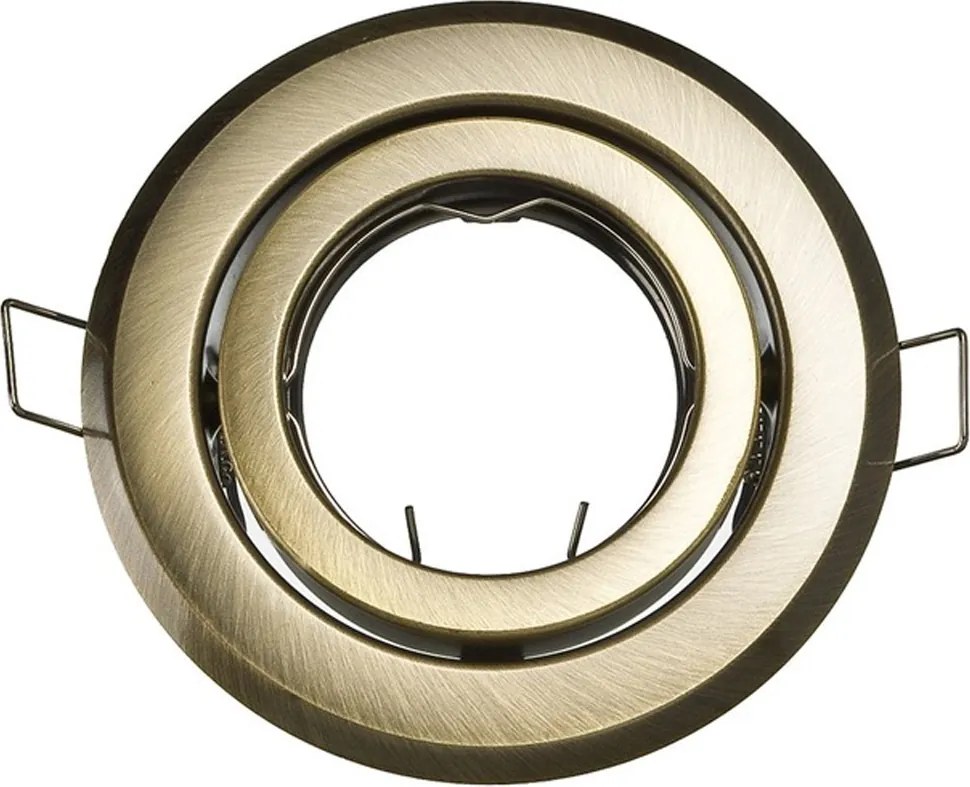 Halogenové stropníe svietidlo mosazné - pohyblivé pro patice GU10