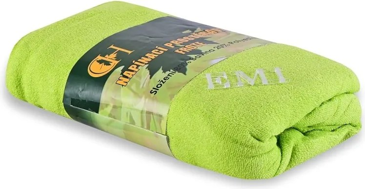 Plachta posteľná zelená froté EMI, Plachta 90 (100)x200