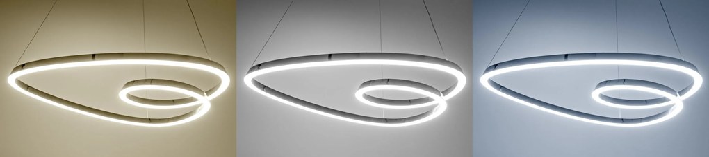 Toolight Toolight, Moderné LED stropné svietidlo + diaľkové ovládanie APP7798-cp, chróm, OSW-05503