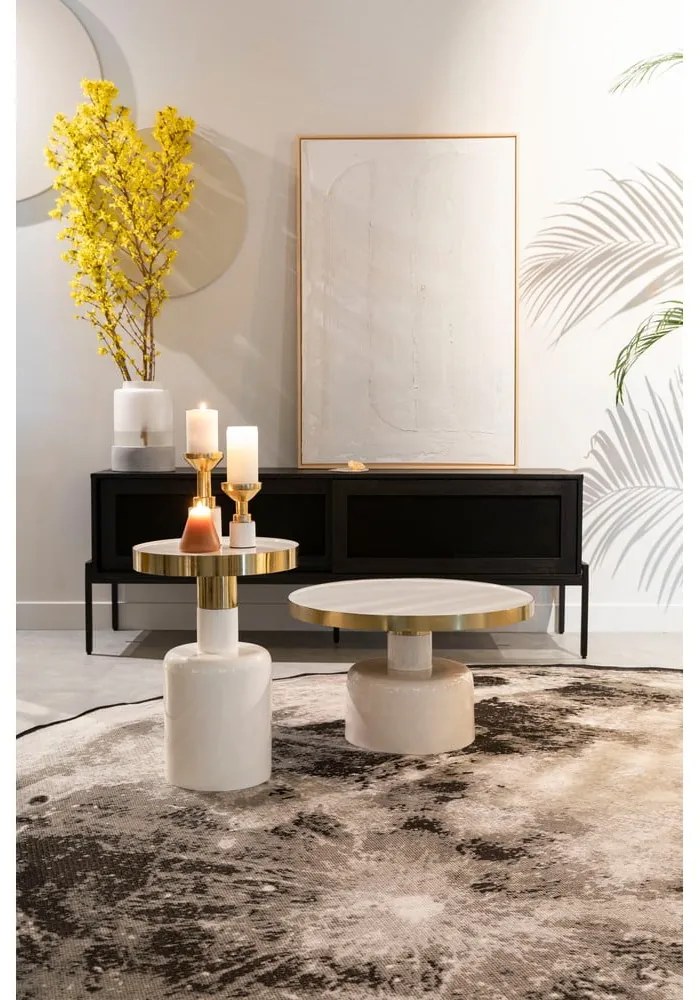 Kovový okrúhly odkladací stolík ø 60 cm Glam – Zuiver