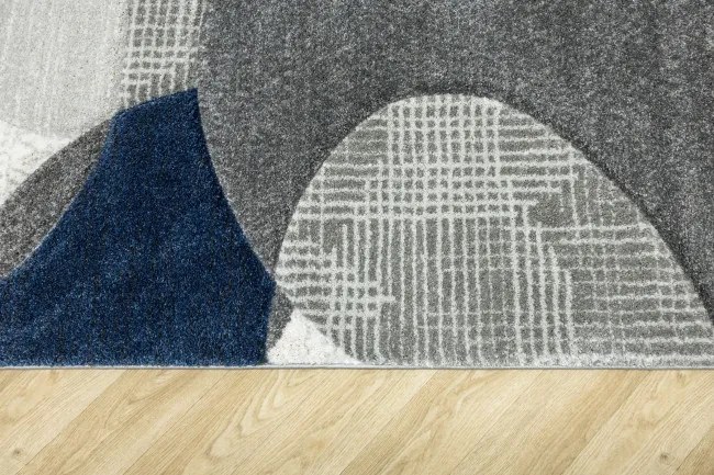 Koberec Kandy N390A sivý / modrý