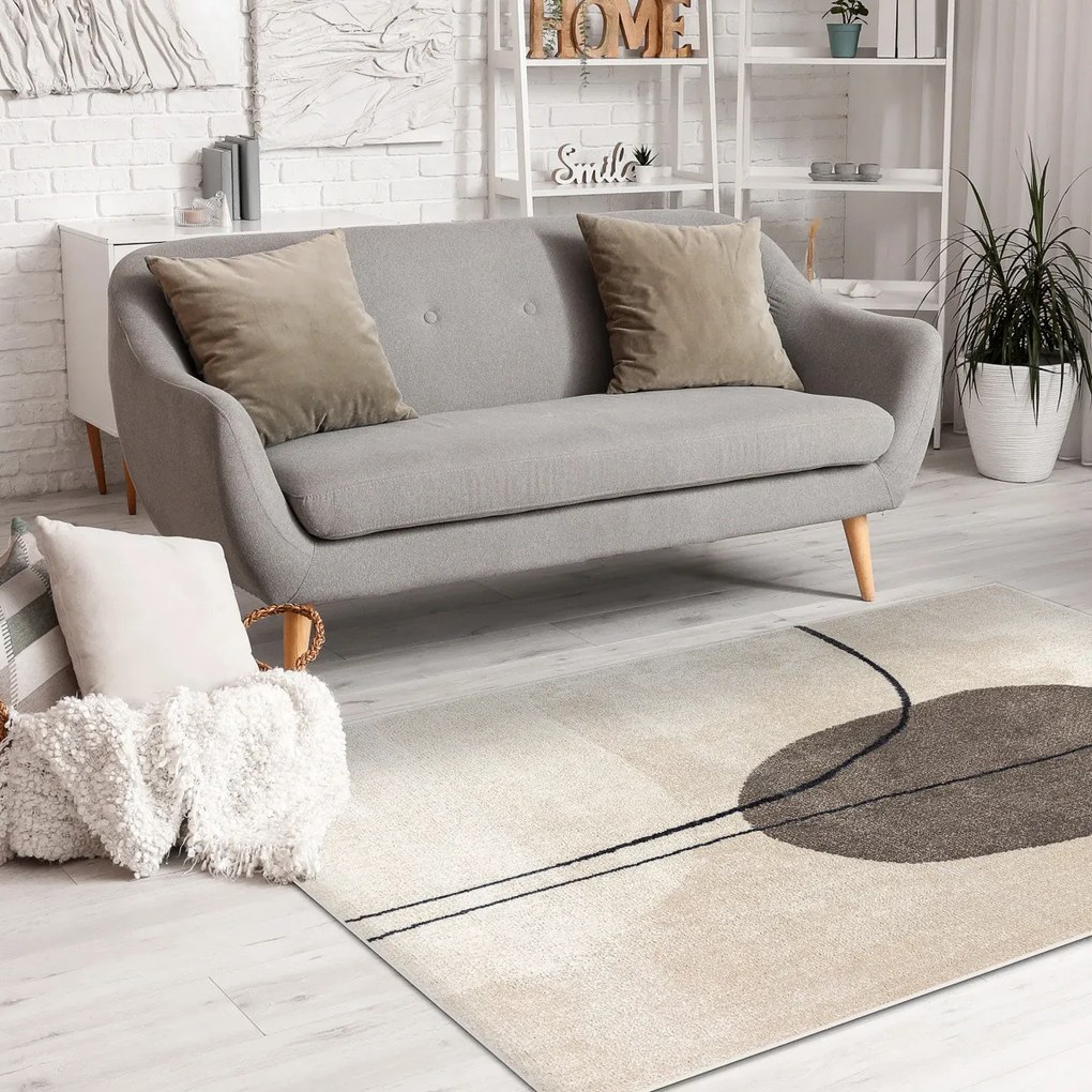 Kusový koberec Fusion 0808 cream/l. beige, 120x170, béžová, kancelária, Dywany Łuszczów